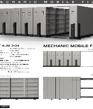 Mobile File Alba Mekanik MF AUM 3-04 ( 150 Compartments )